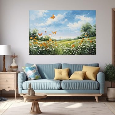 Butterfly Field Painting